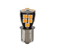 24/32V Led series - 18 SMD x 1 chip - (P21W) - BA15s - 1 pz - D/Blister - Aranc