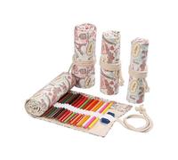 24/36/72 Slots Pencil Wrap Pencil Rolls, Artist Colored Pencils Roll Up Bag Short Brushes Pouch Case Pencils Organizer for Drawing Coloring and Sketch