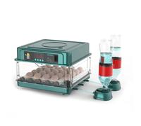 24/36 Uova Incubatrice Allevatrice Uccello Quaglia Pulcino Uova Fattoria Hatcher 220V Automatico Fattoria Incubazione Strumenti Pollame Hatcher Turner 24 Eggs-Green