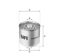 24.360.00 Filtro carburante Ufi