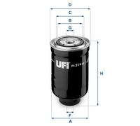 24.374.00 Filtro carburante Ufi