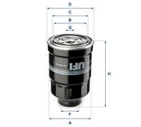 24.375.00 Filtro carburante Ufi