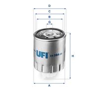 24.384.00 UFI Filtro carburante per CITROËN,MITSUBISHI,NISSAN,OPEL,PEUGEOT,RENAU