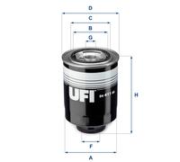 24.411.00 Filtro carburante Ufi
