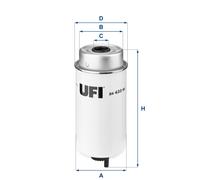 2443200 UFI FILTRO CARBURANTE PER FORD TRANSIT MK5 MK6
