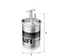 24.445.00 UFI Filtro carburante per ,FORD,HYUNDAI,JAGUAR,KIA,SSANGYONG,TATA