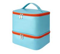 24,5 x 21 x 26 cm, custodia per smalto, set di organizer, borsa per accessori in gel, custodia da viaggio per unghie, borsa da viaggio, borsa cosmetica con alta, contiene 30 bottiglie di colla per