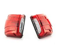 24/7 Auto 2 luci a LED da 24 V per targa a doppia funzione, colore bianco, luci di posizione rosse per camion e rimorchio