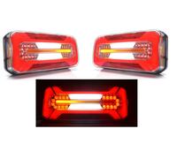 24/7 AUTO 2x Luce Posteriore LED Combinata Neon 12V/24V E-Marked