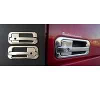24/7 Auto 4 Pezzi 3D Cromato Specchio In Acciaio Inox Maniglia Del Metallo Copertura Della Porta per DAF XF 95 XF105 Sinistra e Destra