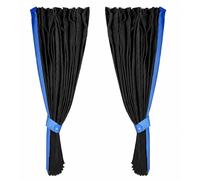 24/7 AUTO Tende Interni Pleated Nero Blu Lux per Scania 200x105 cm Set 2