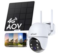 24/7 Registrazione AOV 4G LTE Telecamera Esterno con SIM Senza WiFi 2K