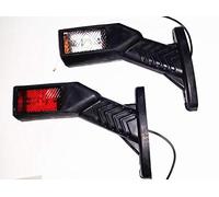 24/7Auto 12V/24V 2x gambo laterale LED indicatore luci contorno rosso bianco ambra per camion rimorchio bus telaio emarked