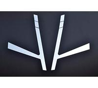 24/7Auto 2 decorazioni per fari anteriori in acciaio inox per camion FH4 Euro6 2013+