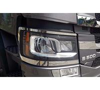24/7Auto 2 fanali anteriori sinistro e destro in acciaio inox per camion Scania serie S e R 2016+