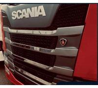 24/7Auto 4 decorazioni griglia anteriore 3D in acciaio inox per camion SCANIA S R nextgen 2016+