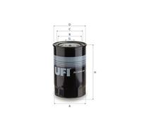 24.A04.00 Filtro carburante Ufi