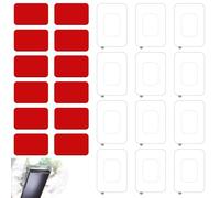 24 adesivi per Dash Cam e film, 12 cuscinetti adesivi per dashcam da 5 x 3 cm + 12 pellicole antistatiche trasparenti da 8 x 8 cm, cuscinetti adesivi extra forti per il montaggio sicuro della dashcam
