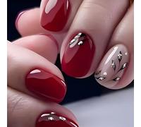 24 Adorabili Chiodi Falsi Falsi Chiodi Scintillanti Artificiali Copertine Complete Lucide Attaccano A Cortometraggi Ovali