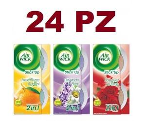 24 AIR WICK STICK-UP 2 PZ DEODORANTE CASSETTI ARMADI CASSA MISTA DEO