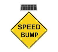 24" Aluminum Solar LED Pedestrian Crossing Sign - Bright(C)