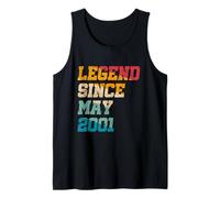 24 anni leggenda da maggio 2001 Vintage 24th Birthday Canotta