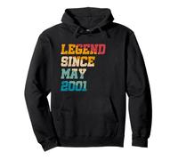 24 anni leggenda da maggio 2001 Vintage 24th Birthday Felpa con Cappuccio