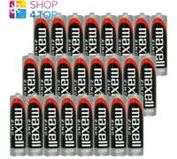 24 BATTERIE AA R6 MAXELL ZINC CARBONIO 1.5V R06 SENZA MERCURIO SUM-3 4P NUOVE