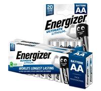 24 Batterie Energizer Ultimate Lithium AA - Pile Stilo Lunga Durata per Disposit