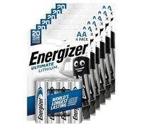 24 Batterie Energizer Ultimate Lithium AA - Pile Stilo Lunga Durata per Dispositivi Torce Giocattoli e Fotocamere