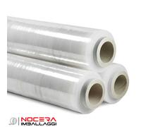 24 BOBINE FILM ESTENSIBILE MANUALE TRASPARENTE 50CM 2,4KG 23MY PELLICOLA DOMOPAC