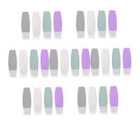 24 bottiglie da viaggio per lozioni da viaggio, contenitore vuoto per lozioni, dispenser per lozioni, sacchetti vuoti per shampoo, crema, Come da immagine, 7 pezzi, 13x3.5cmx7pcs