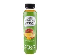 San Benedetto, Succoso Zero al Mango e Mela, 400 ml Bevanda Leggera e Dissetante in Acqua Minerale Naturale, Senza Zuccheri, Conservanti Coloranti e Glutine