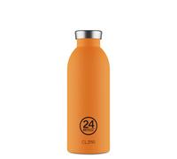 24Bottles Clima Bottle - Borraccia Termica 500 ml Acciaio Inox, Bottiglia Termica Thermos 100% Ermetico (12h Hot 24h Cold) dal Design Italiano, Borracce Termiche Ecologiche, Water Bottle Total Orange