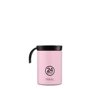 24Bottles Travel Tumbler - Tazza Termica Caffe Te Bevande in Acciaio Inox 350 ml, Termos Caffè 100% Ermetico, Thermos 6hHot/24hCold, Borraccia Termica Mug Ecologica Italian Design, Candy Pink Food Lid