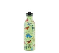 24BOTTLES Kids - Borraccia Bambini con Cannuccia Scuola Elementare e Asilo 500 ml, Borraccia Bimbo e Bimba 100% Ermetica in Acciaio Inox, BPA Free, Ultraleggera, Eco [Non Termica], Jurassic Friends