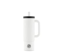 24 Bottles Tazza Termica Straw Cup Ice White 800ml 800 Ml
