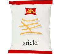 24 BUSTE DI PATATINE SAN CARLO STICKI DA 50 GR GUSTO CLASSICA - SPED. GRATUITA