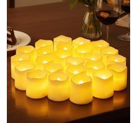 24 Candele a LED a Forma di cuore romantico,LED Tea Lights,Candele San Valentino Ideali per Proposte di Matrimonio,Candele senza fiamma,Decorazioni per anniversario Matrimoni e Casa,Feste, Pasqua