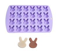 24 Cavità Coniglio Stampo In Silicone Cuocere Torta Per La Fabbricazione Di Cioccolato Fondente Cupcakes Stampi Non Bastone Cioccolato Con Cioccolato E Durevole