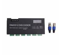 24 CH Digital Display Decoder, DC 5-24V Tensione Costante Din Rail Din Rail Montato a 24 RGB Dimming Controller per Barra da Palco