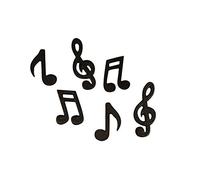 24 chiavi e note musicali nere decorative per musicisti e amanti della musica, confezione unica
