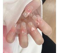 24 chiodi adesivi con eleganti cuori e stelle da incollare su lucidi artificiali per occasioni speciali