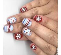 24 chiodi da spinta, rosso, blu, con brillantini floreali, in plastica ABS, vestibilità sbagliata, per lavoro e celebrazioni, glitter bianchi rossi