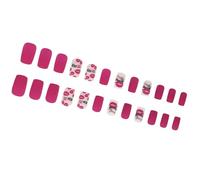 24 chiodi da stampare, quadrati, da incollare sulle unghie, con design a labbra, per matrimoni e occasioni speciali