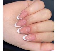 24 Chiodi Finti Mandorle Premere False Colle Artificiali Sui Disegni Luccichio Disegni Francesi Attacca Un Chiodo Finto