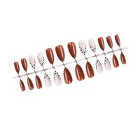 24 Chiodi In Finto Mandorle Mandorle Francese Con A Forma Forma Stampa Macchine Da Stampa Facili Pressione Sui Chiodi Per Feste E Indossare Quotidianamente Un Chiodo In Finta