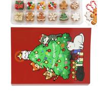 24 Christmas Advent Calendars Boxes to Fill, Numbered Cardboard Gift | DIY Countdown Calendar for Sweets, Small and Treats for Men, Women, Kids, Home and Office