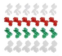 24 clip per asta della serratura della portiera dell'auto per fori da 2 mm a 3,8 mm, kit di fissaggio interno in plastica con assortimento bianco, verde, rosso, per la maggior parte dei modelli di