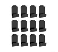 24 clip per gestione dei cavi per auto, riutilizzabili, in plastica, 18 x 10 mm, organizer per cavi per cruscotto e caricabatterie per telefono, supporti per cavi interni dell'auto (nero)